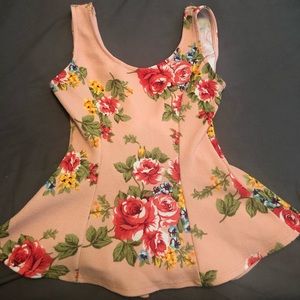 Floral tank top